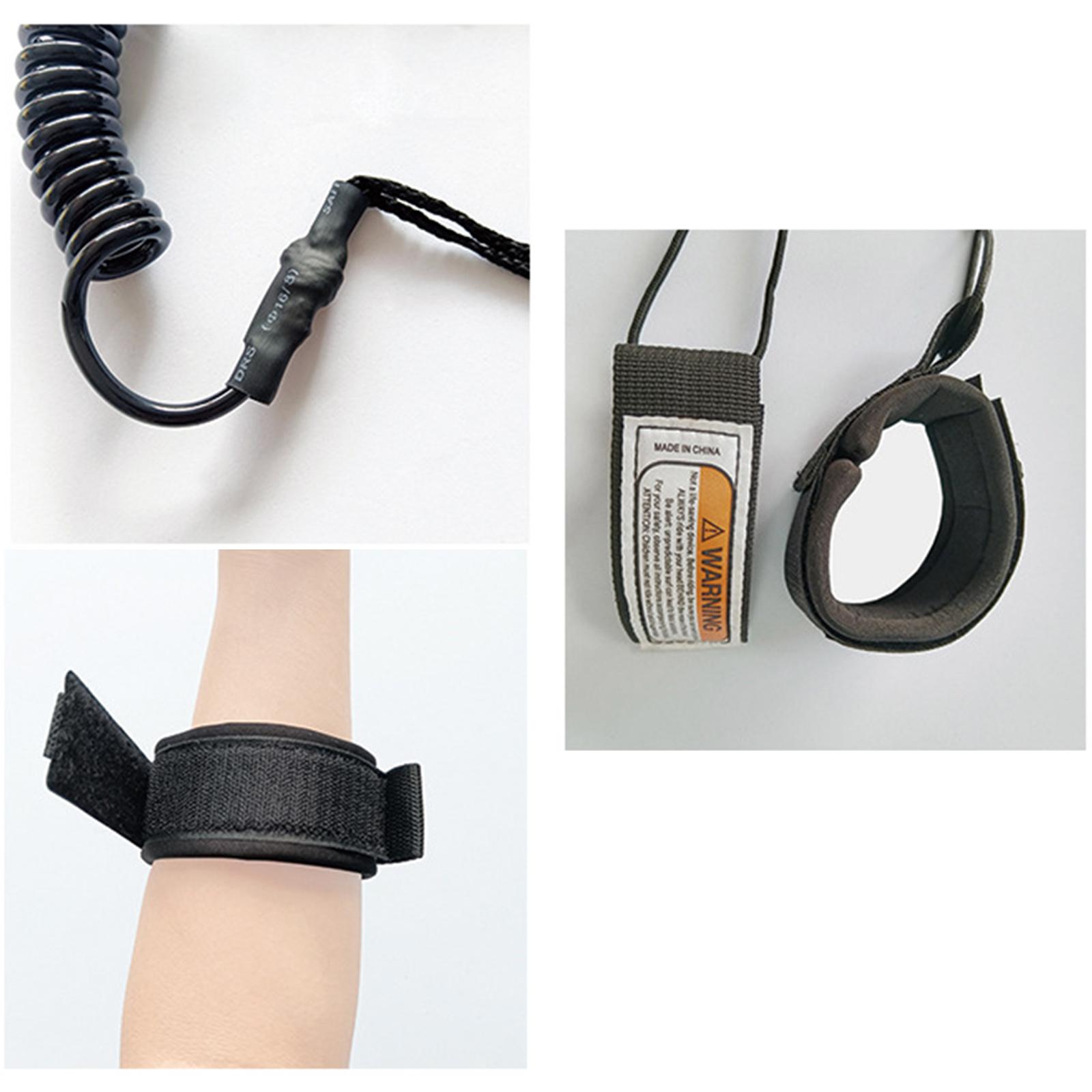 Surfboard Leash - サーフボード用リーシュ、パドルボード用アクセサリー。高強度で調整可能なリストストラップ。Solid Maker製。