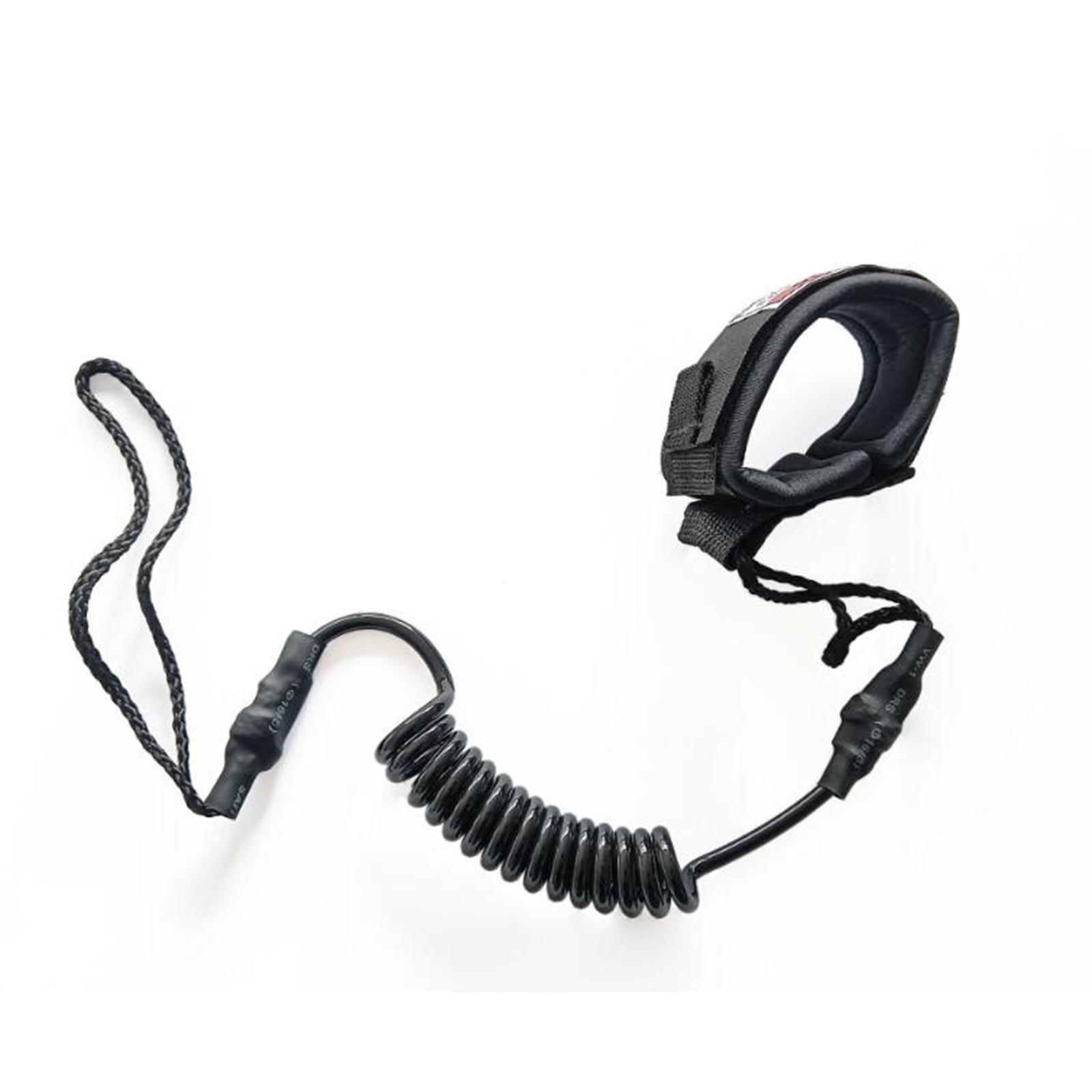 巻き取り式のサーフボード用リーシュ。耐久性に優れた伸縮性素材 - Surfboard Leash のレビューと価格