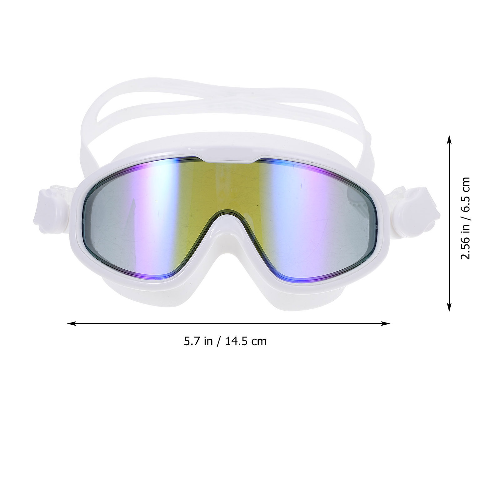 曇り止め加工、防水仕様のスイミングゴーグル。白色、耐久性に優 - Goggles Swim のレビューと価格