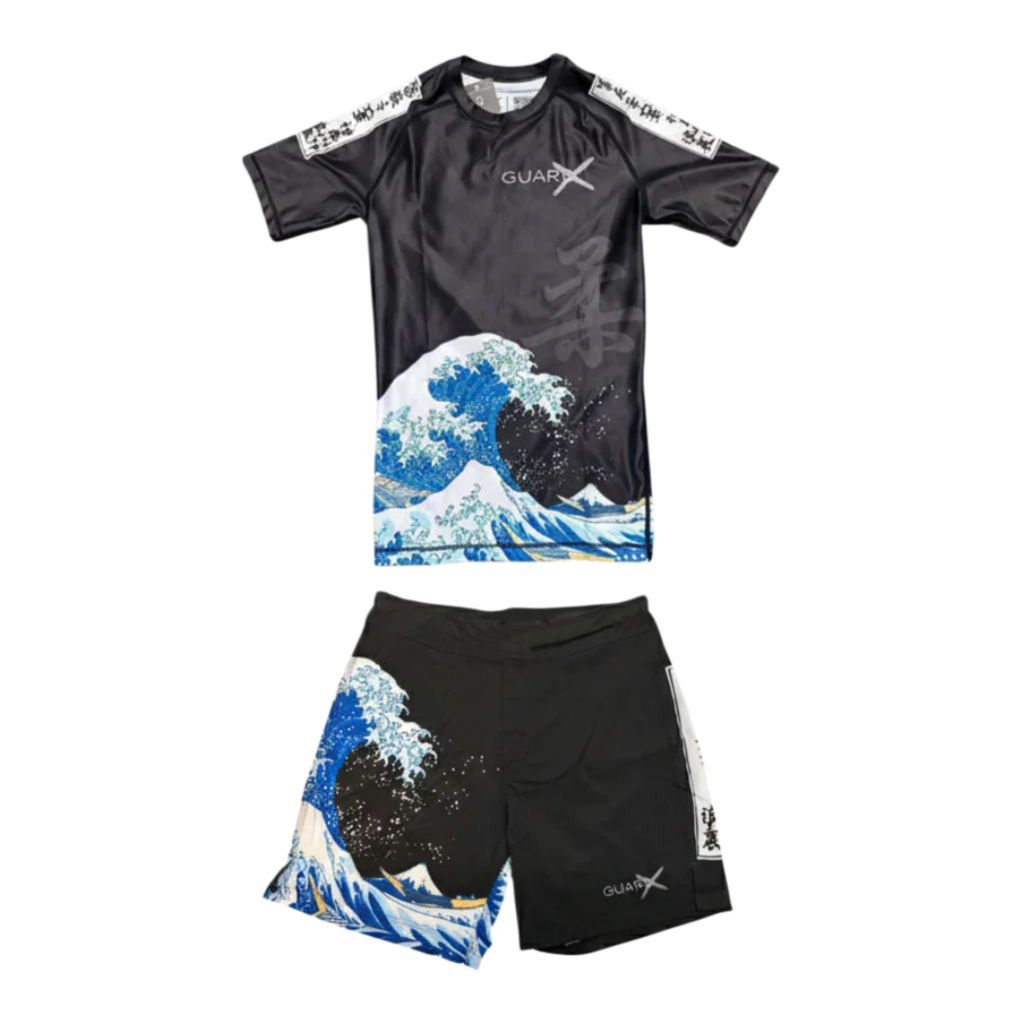 日本浮世絵オーシャンウェーブブラジリアン柔術ラッシュガード＆ - Rash Guard のレビューと価格