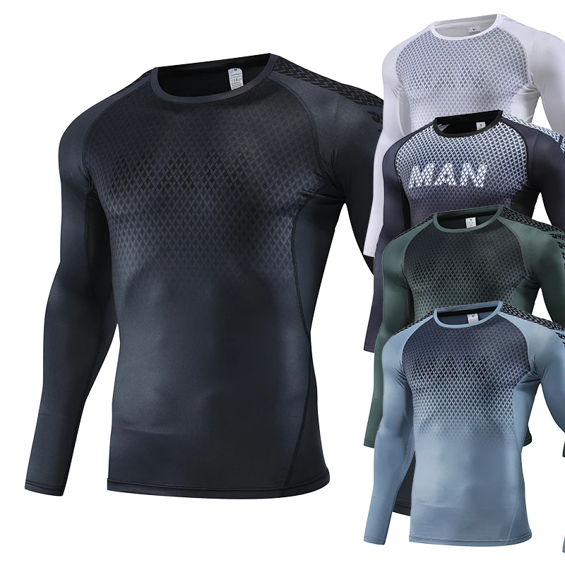 メンズスポーツTシャツ,トップ,コンプレッションガーメント, - Rash Guard のレビューと価格