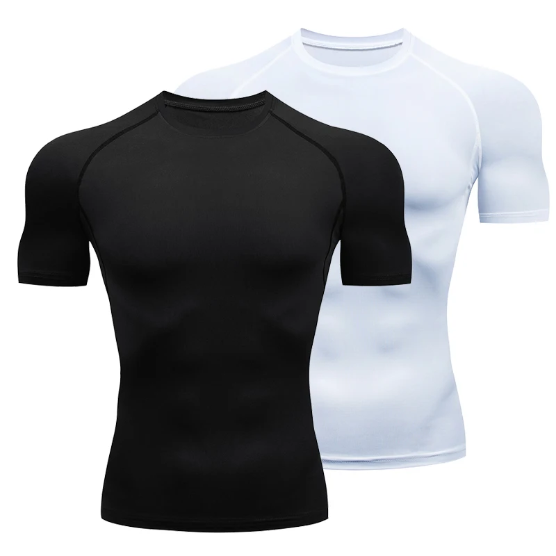 メンズスポーツTシャツ,トップ,コンプレッションガーメント, - Rash Guard のレビューと価格