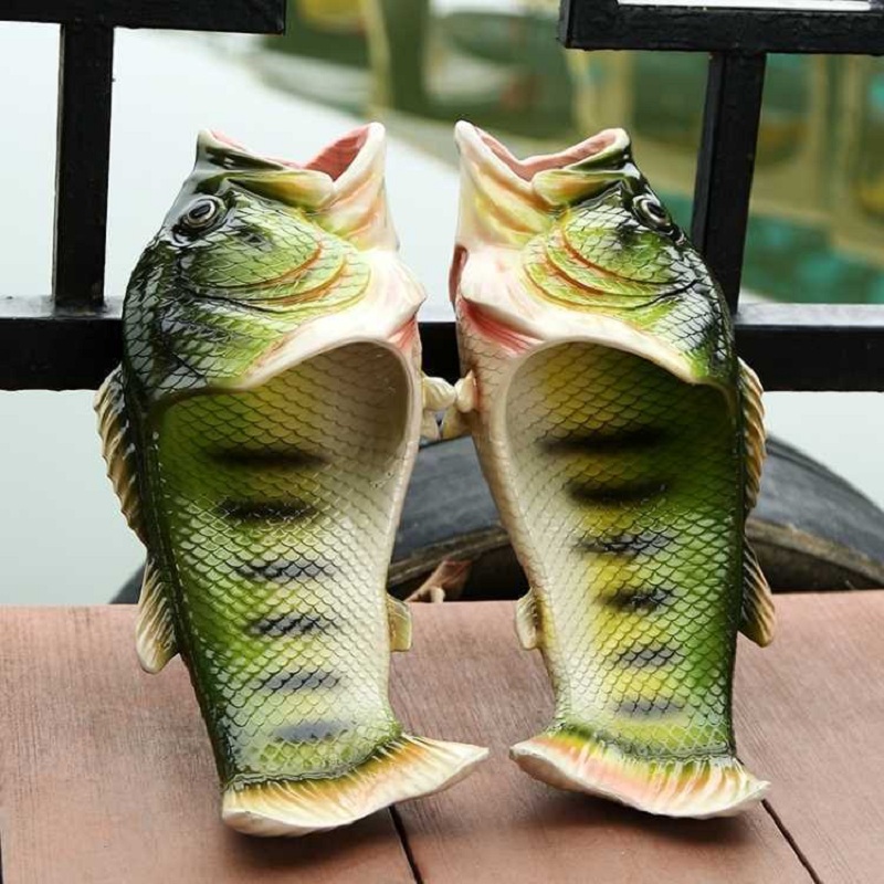 デザイナーピープトゥフィッシュスリッパ滑り止め室内バススリッ - Flippers Swimming のレビューと価格