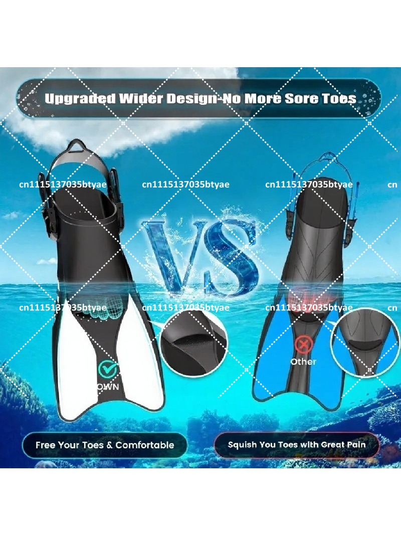 調整可能なレースアップ式プロフェッショナルフロッグダイブフィ - Snorkeling Gear のレビューと価格