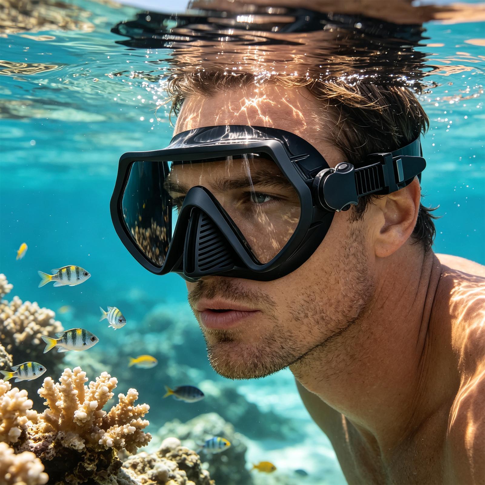 大人用ダイビングゴーグル。水漏れ防止、クリアな視界、調整可能 - Goggles Swim のレビューと価格