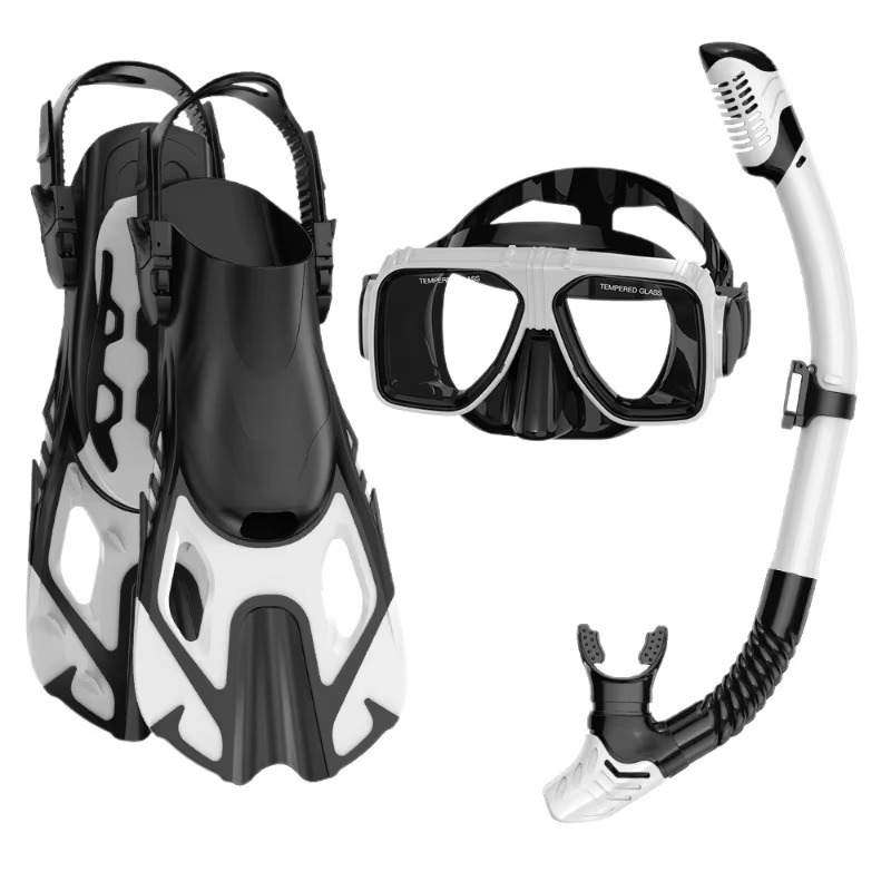 プロ仕様3ピースシュノーケルダイビングキット シリコンマスク - Snorkel Set のレビューと価格