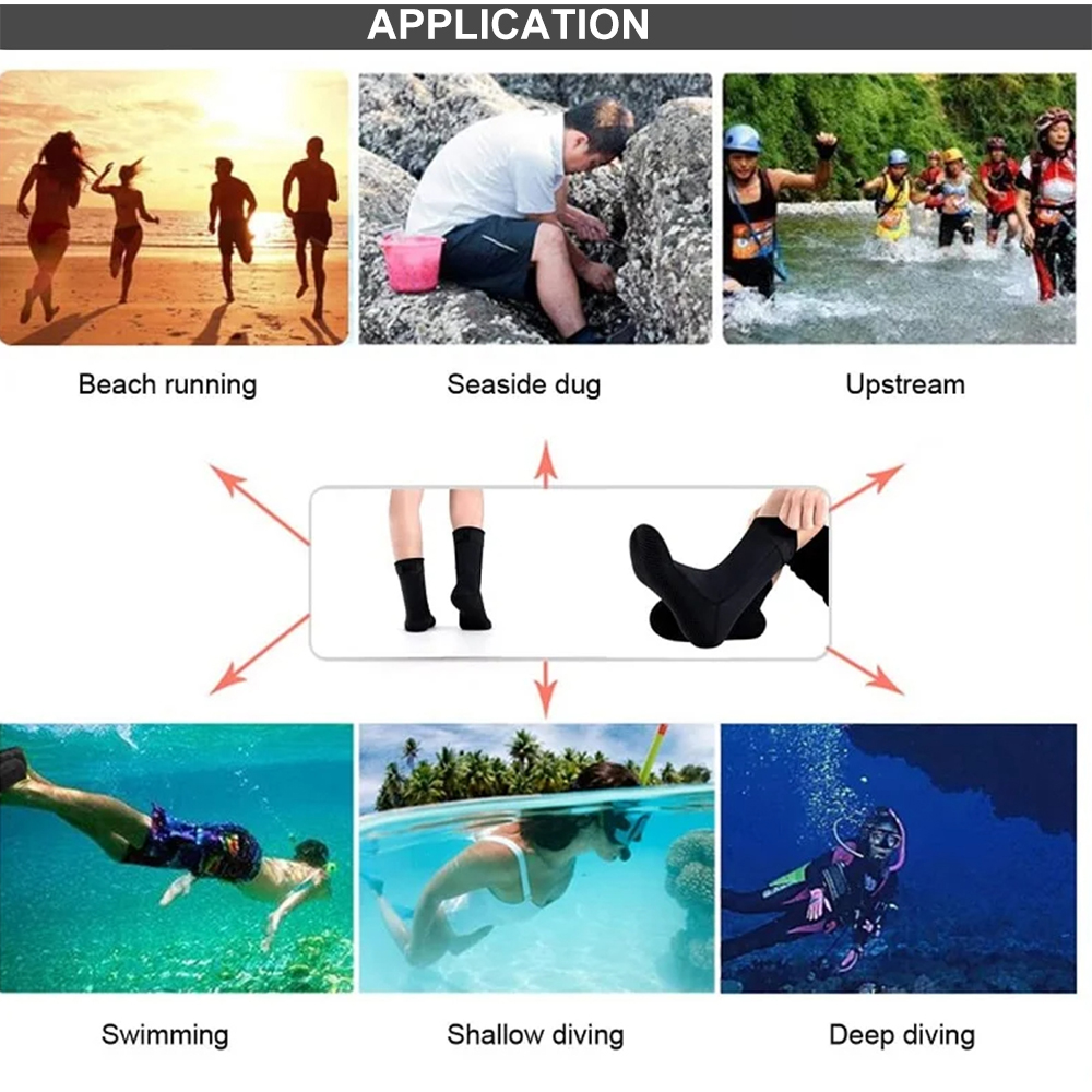 5 ミリメートルネオプレン靴下 3 ミリメートルウェットスー - Flippers Swimming のレビューと価格