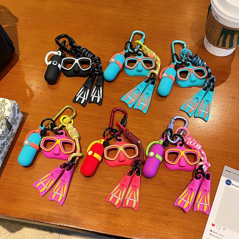 足のフィン型キーホルダー、ダイビングフィンバッグペンダント、 - Flippers Swimming のレビューと価格
