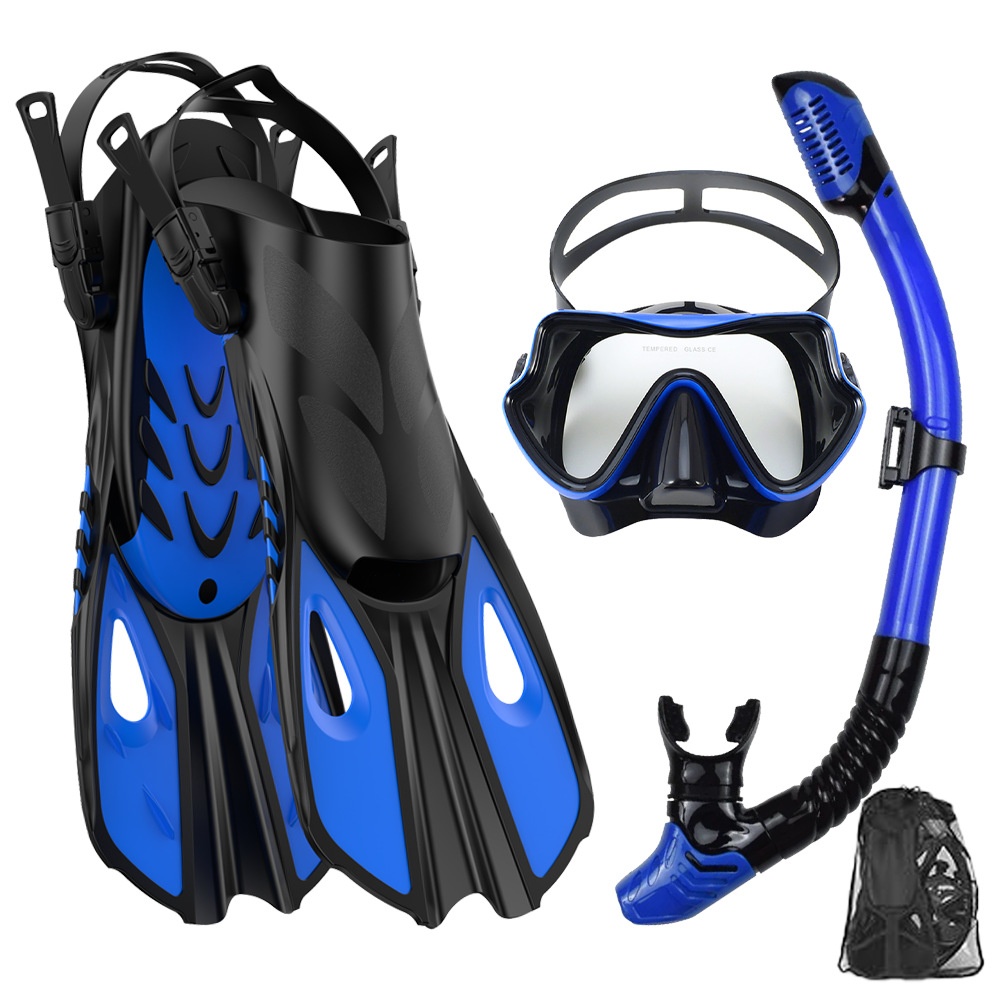 シュノーケリングセット ダイビングマスク＆シュノーケル 大人 - Diving Mask のレビューと価格