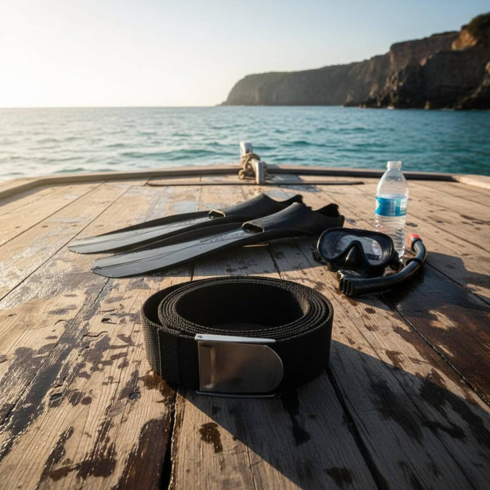 クイックリリースダイビングウェイトベルト ステンレススチール - Snorkeling Gear のレビューと価格